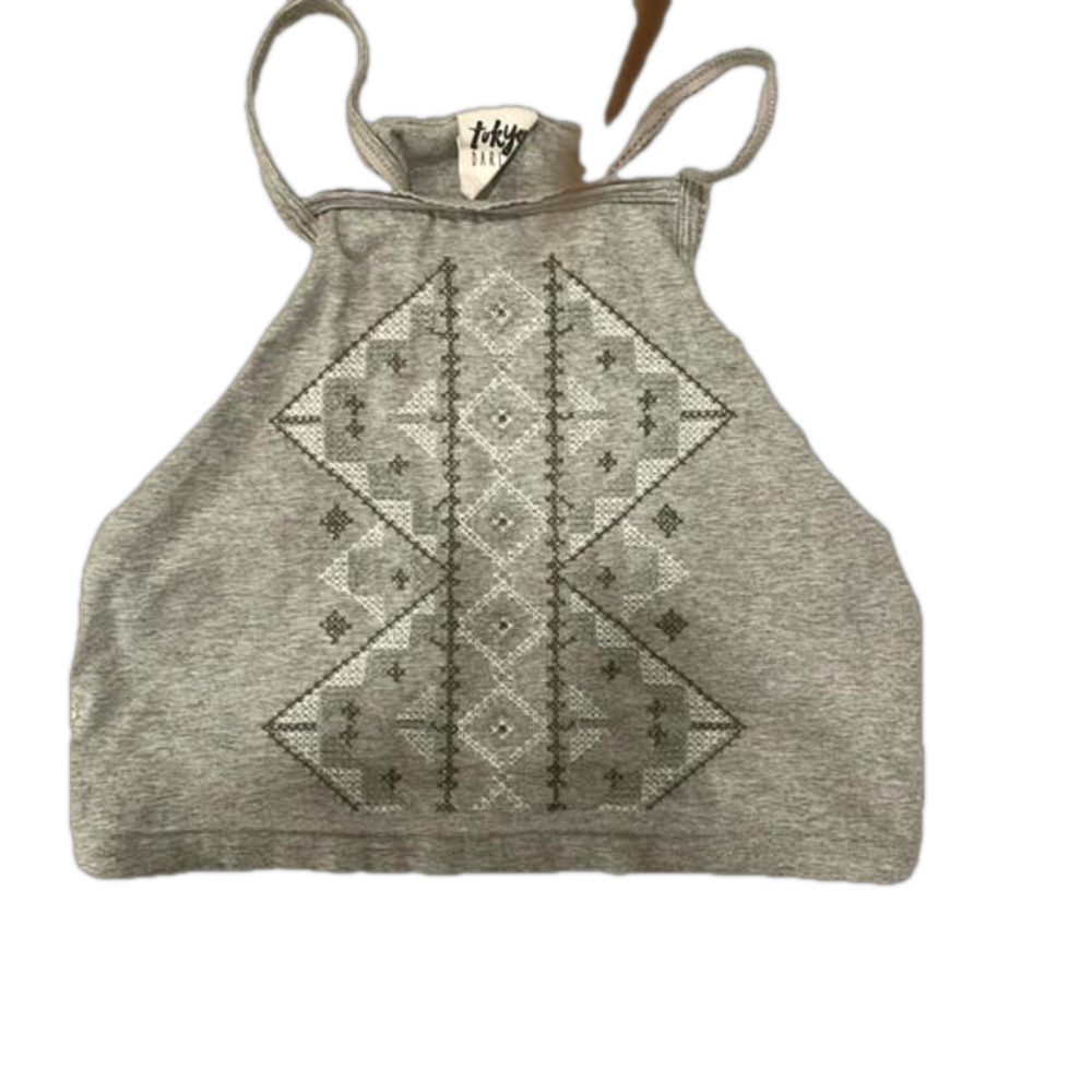 Embroidered tank